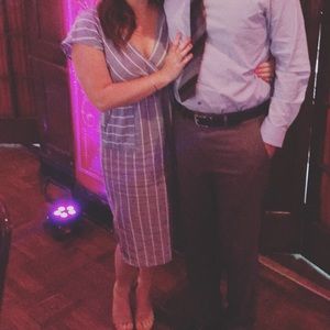 Denim striped dress size XL